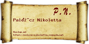 Palócz Nikoletta névjegykártya